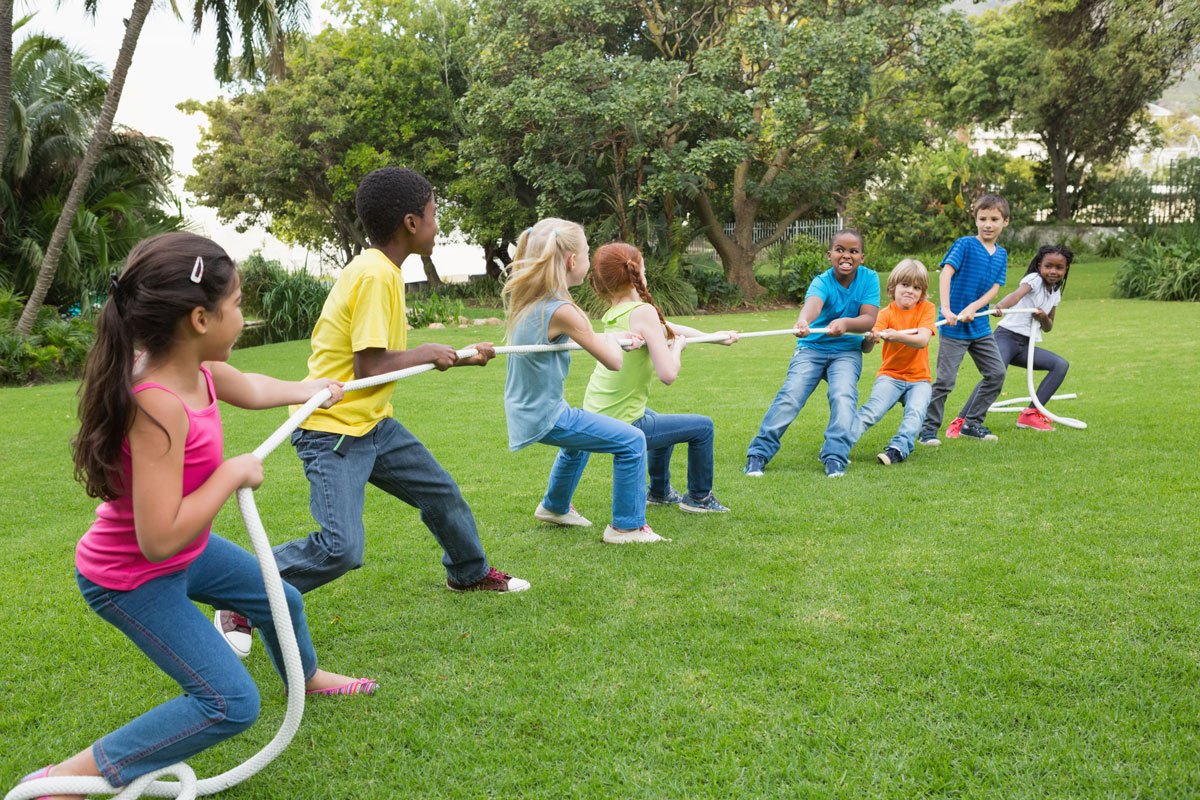 Tug of War, Sports Day, Games, Outdoors, Outside, Nature, Activity, Teamwork, Photograph, Group, Girls, Boys